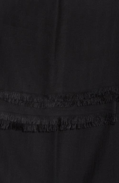 Nordstrom Rack Twill Wrap Scarf In Black