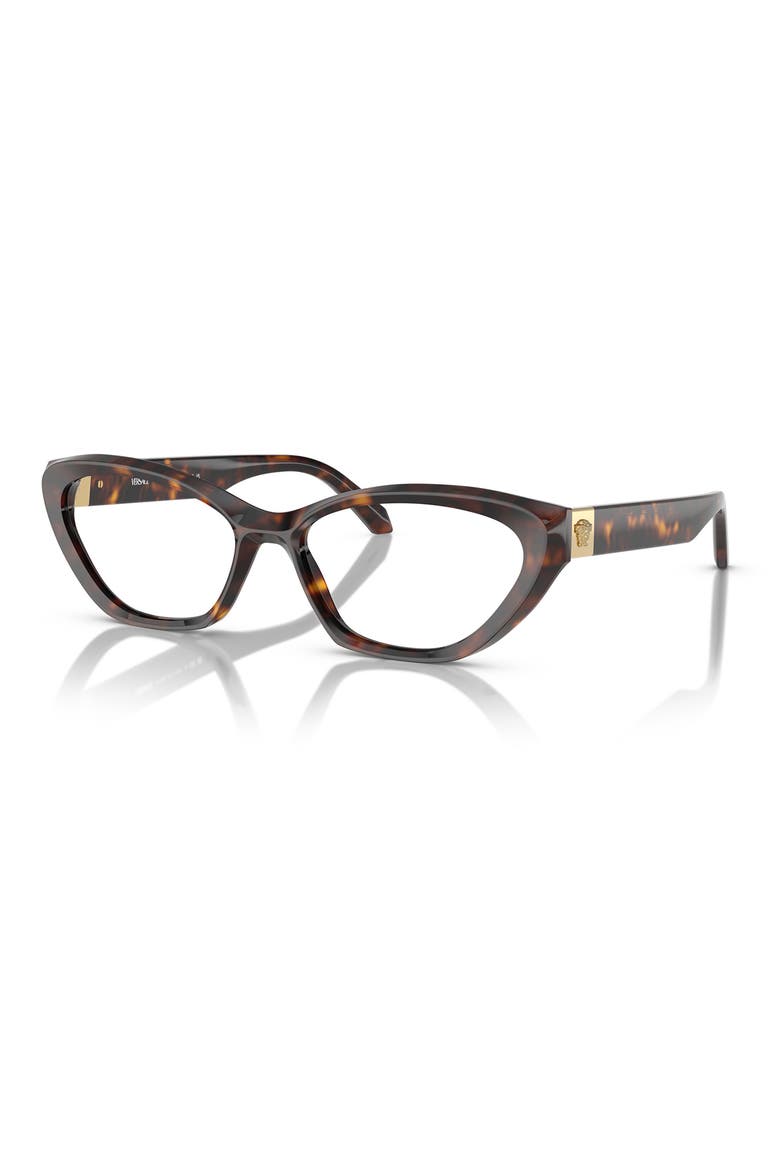 53mm Cat Eye Optical Glasses, Alternate, color, HAVANA