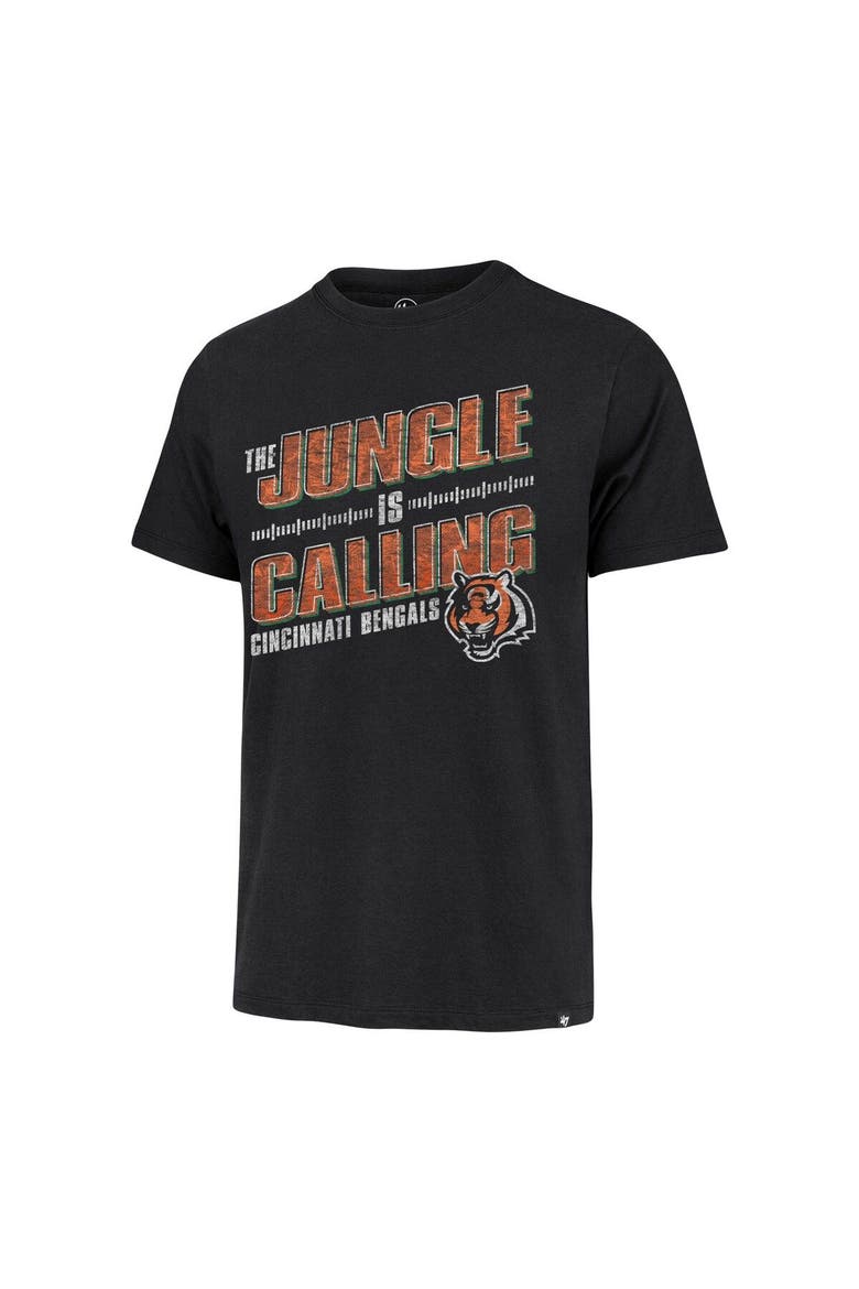 Men's '47 Black Cincinnati Bengals Regional Franklin T-Shirt, Alternate, color, Black