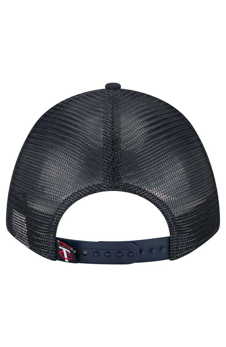 New Era Men's New Era Navy Minnesota Twins Minimalist 9FORTY A-Frame Adjustable Hat, Alternate, color, Navy