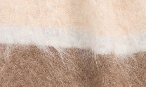 Nordstrom Brushed Cashmere Scarf In Brown