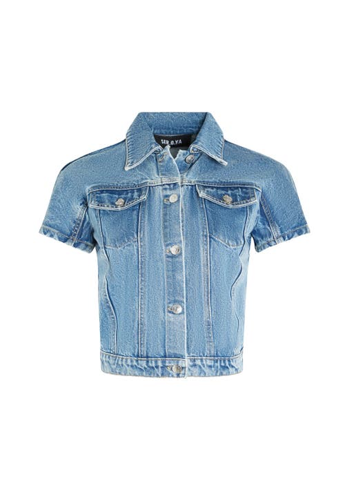Ser.o.ya Magda Cap Sleeve Jacket In Lakeside