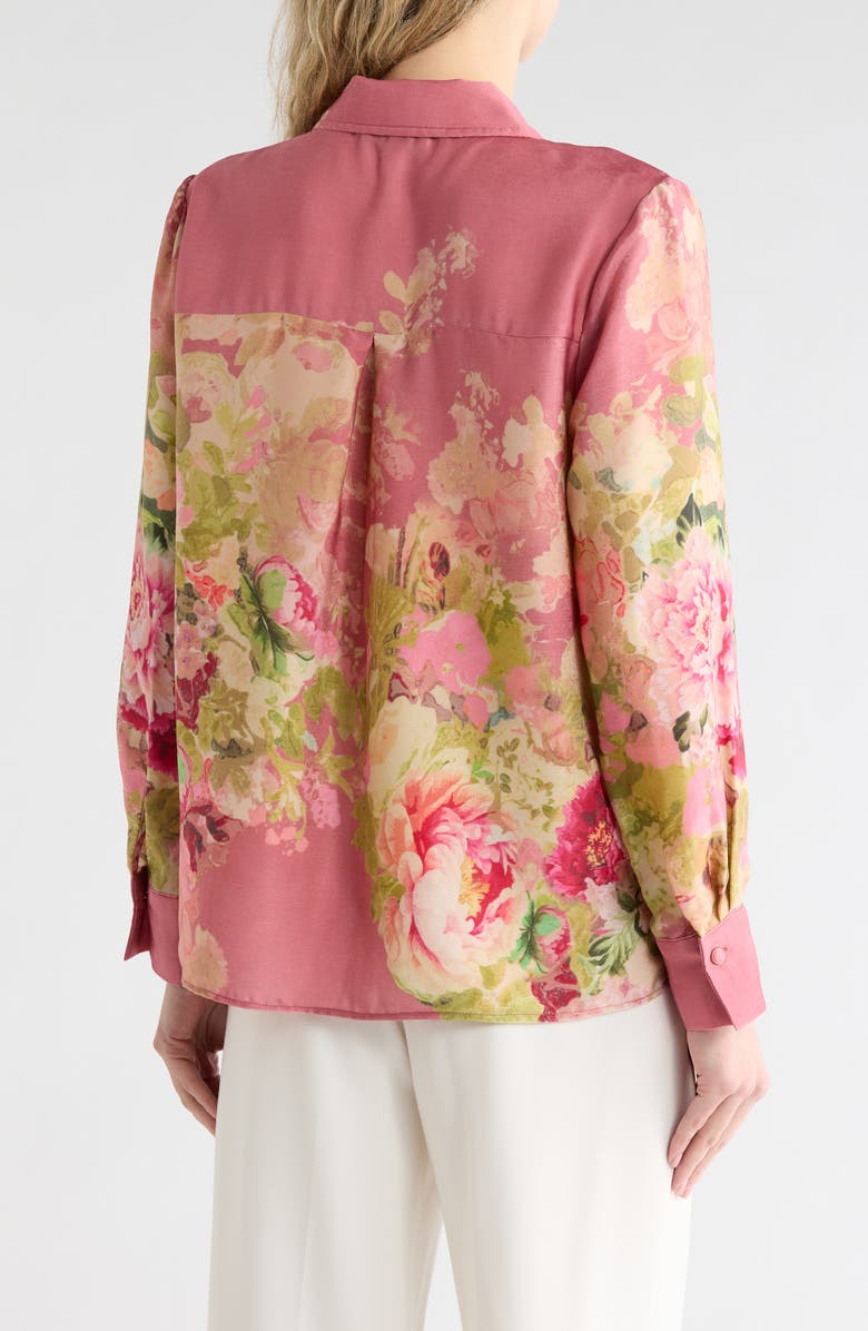 JASON WU Shine Button-Up Shirt, Alternate, color, Rose