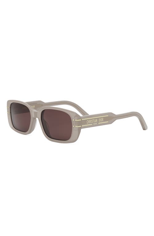 Dior 'signature S12i Rectangular Sunglasses In Neutral