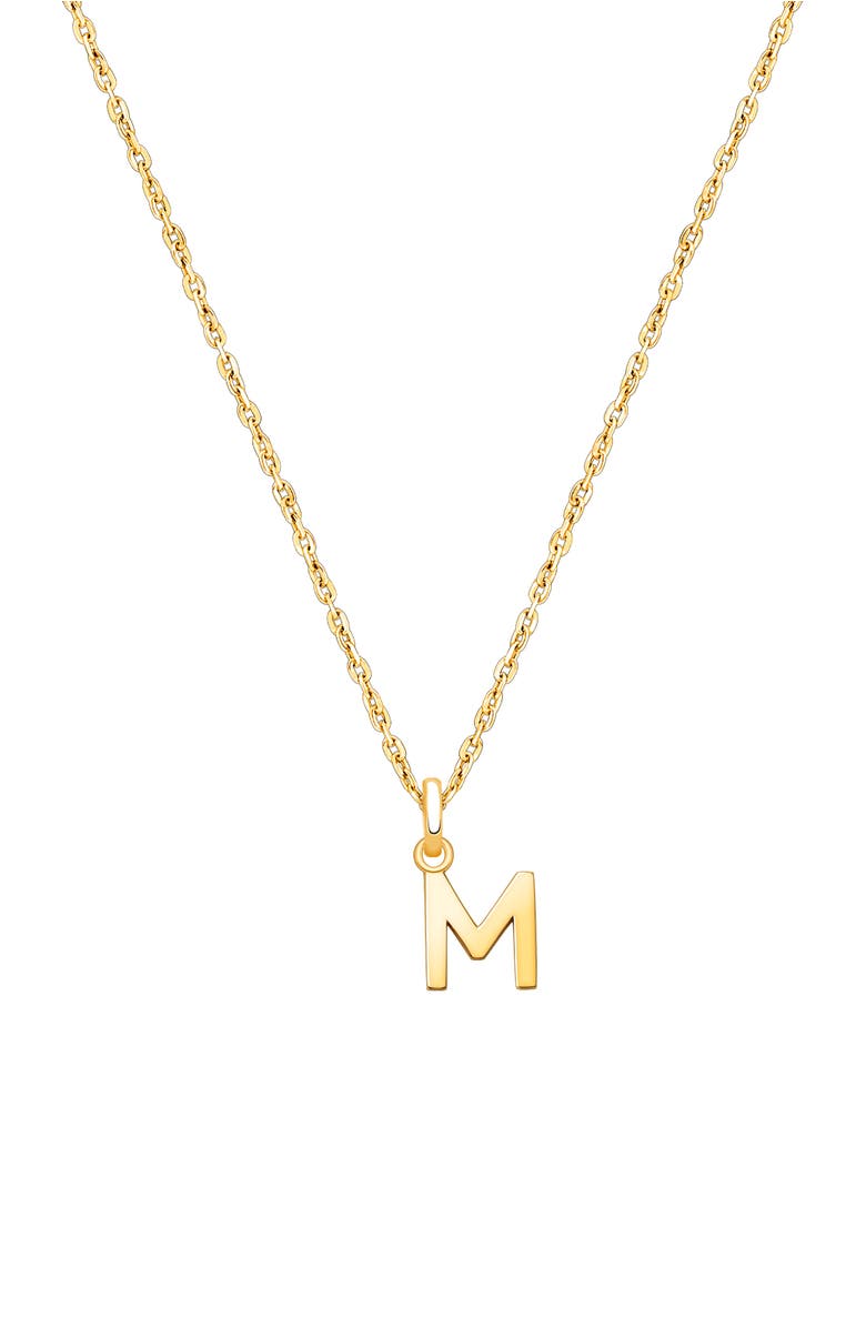Tiny Blessings 14K Gold Modern Initial 12-14" Necklace, Main, color, 14K Gold - M