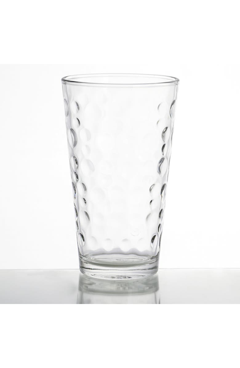 Gibson Home Great Foundations 4 Piece 16 oz. Tumbler Set in Bubble Pattern, Alternate, color, Clear