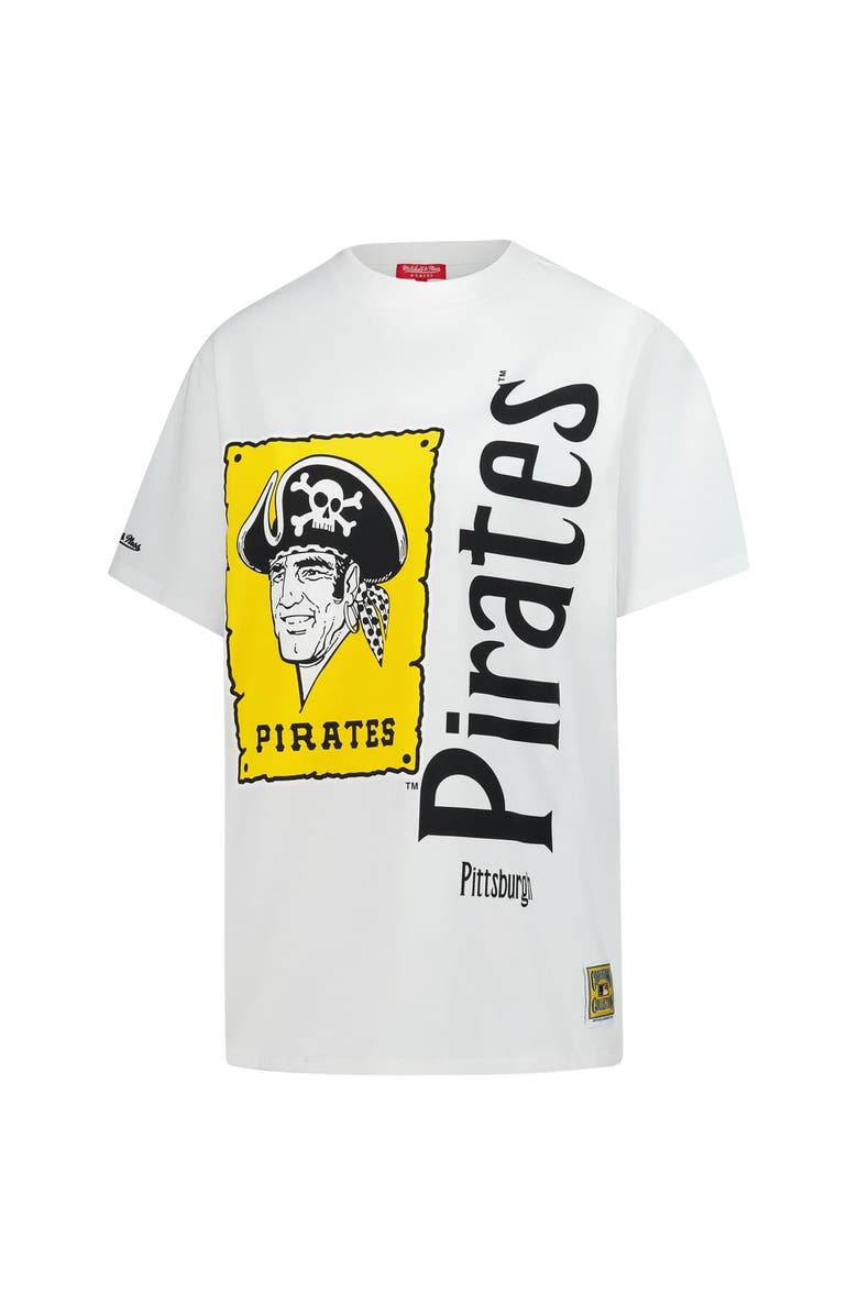 Mitchell & Ness Women's Mitchell & Ness White Pittsburgh Pirates Cooperstown Collection Boyfriend T-Shirt, Alternate, color, White