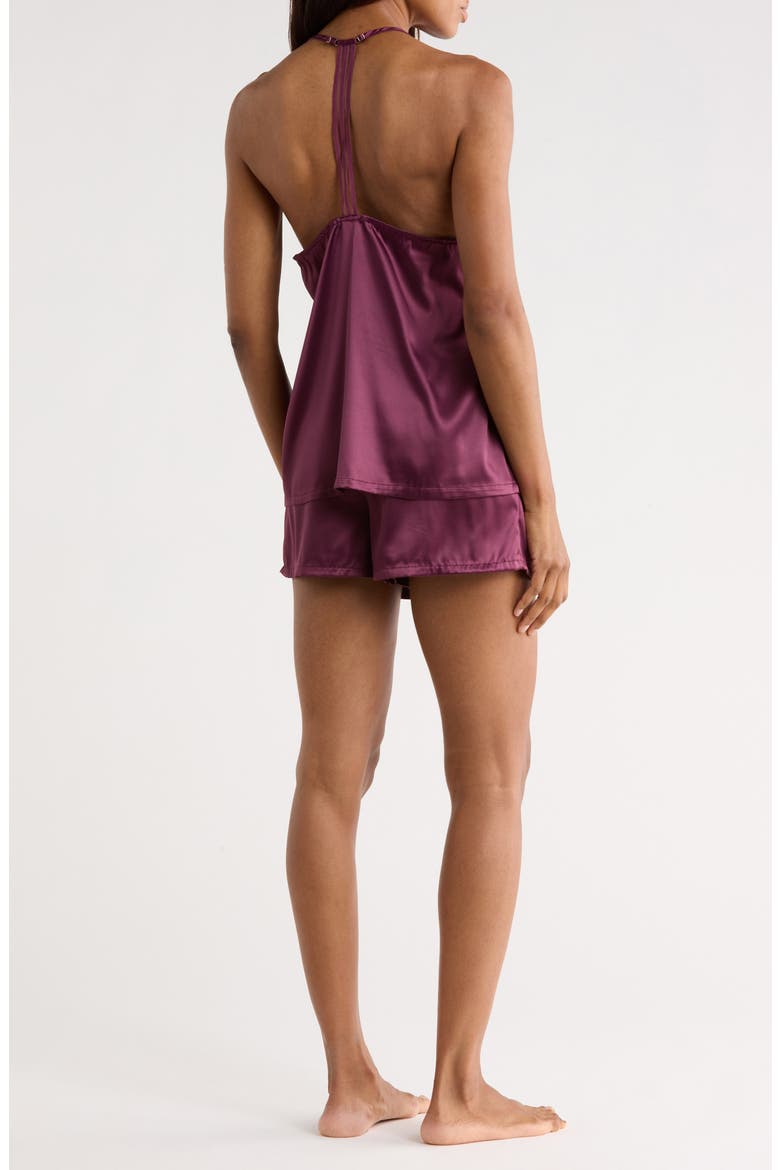Satin Lace Pajamas, Alternate, color, PURPLE