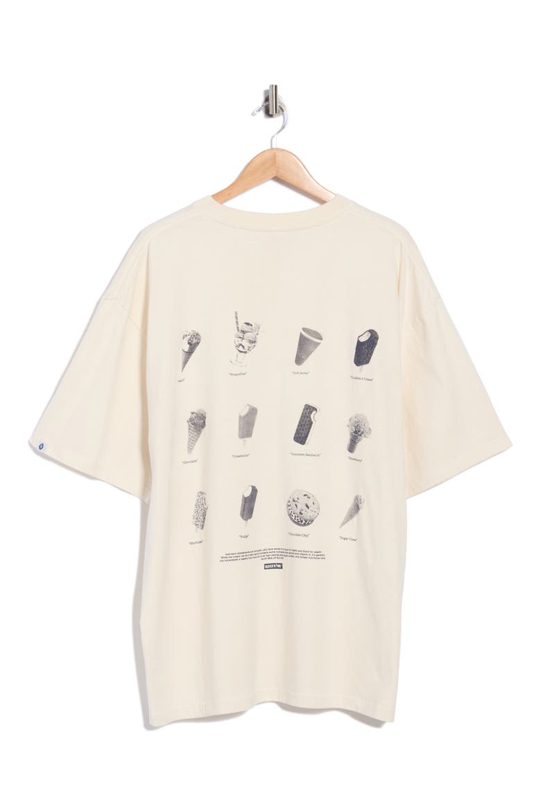 Options Oversize Cotton Graphic T-Shirt, Alternate, color, ANTIQUE WHITE