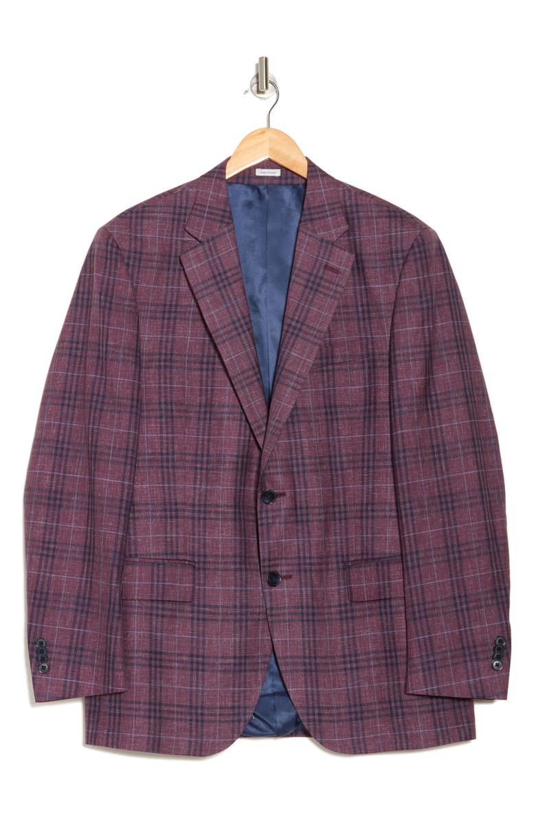 Peter Millar Flynn Windowpane Wool Blazer, Main, color,