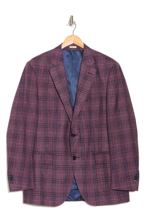 Flynn Windowpane Wool Blazer