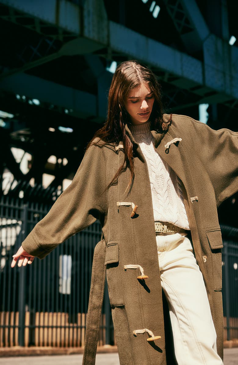 Free People Alma Long Duffle Coat, Alternate, color,