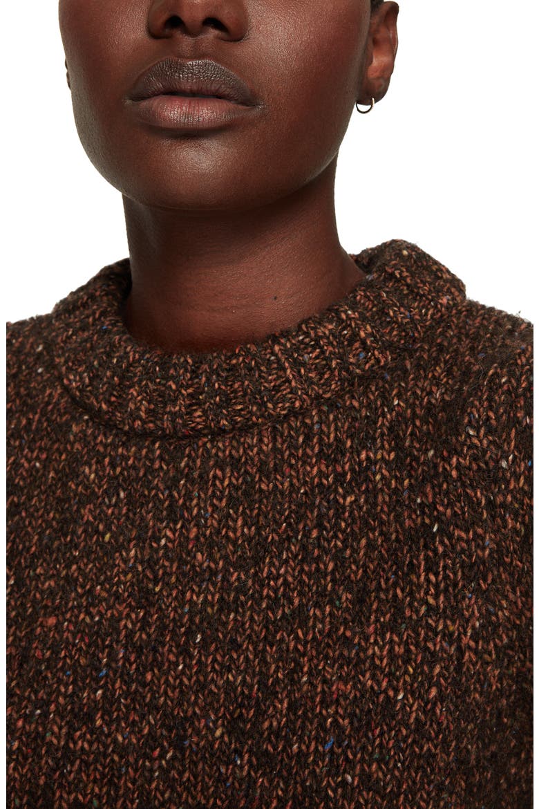 Rosalind Alpaca Blend Sweater, Alternate, color, BROWN
