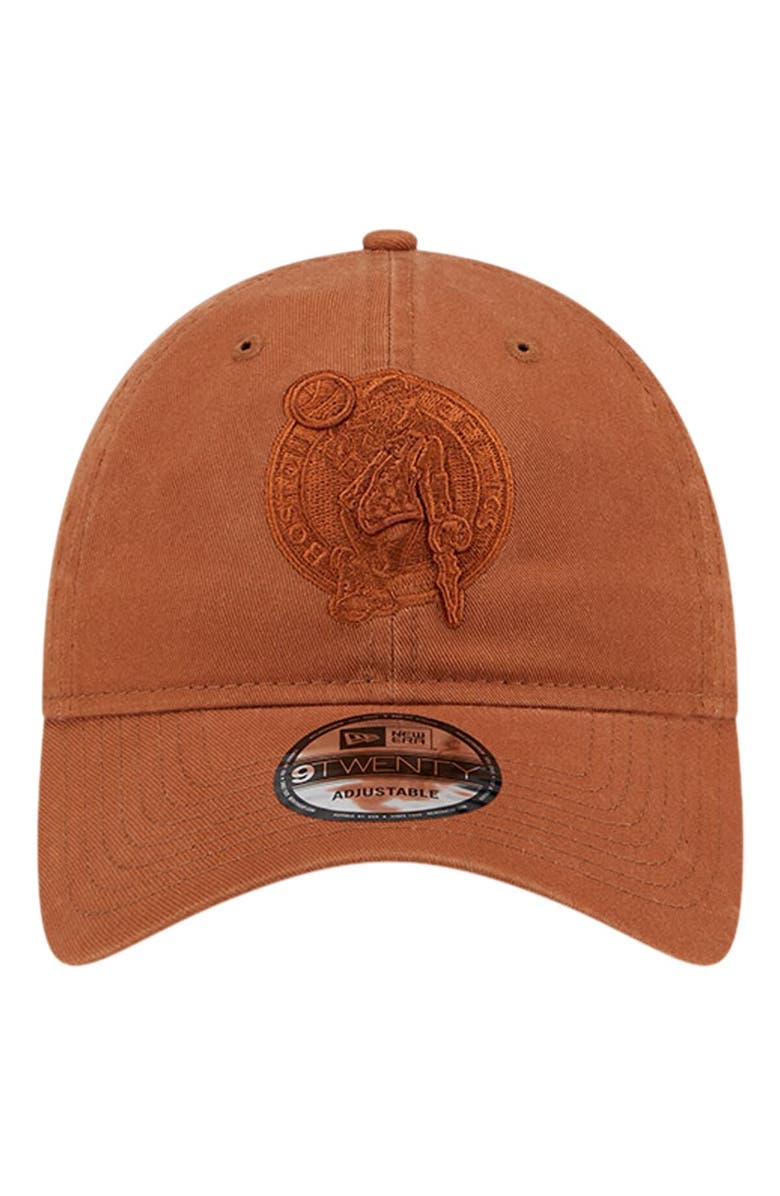 New Era Men's New Era Brown Boston Celtics Colorpack Tonal 9TWENTY Adjustable Hat, Alternate, color, 