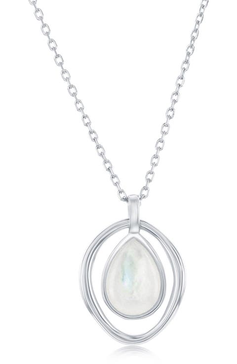 Pear Mother-of-Pearl Pendant Necklace