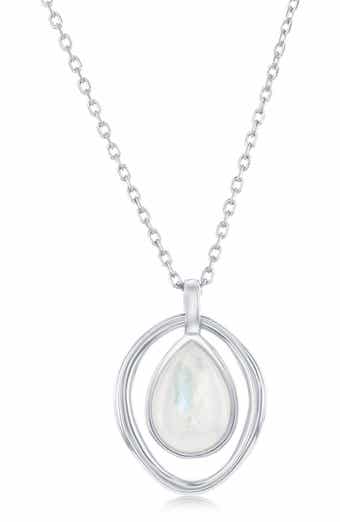 SIMONA Pear Mother-of-Pearl Pendant Necklace