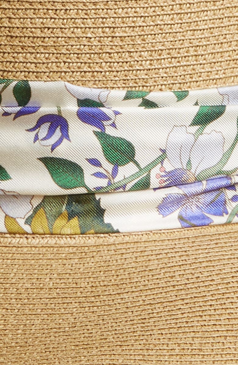 Gucci Alba Straw Hat, Alternate, color, 