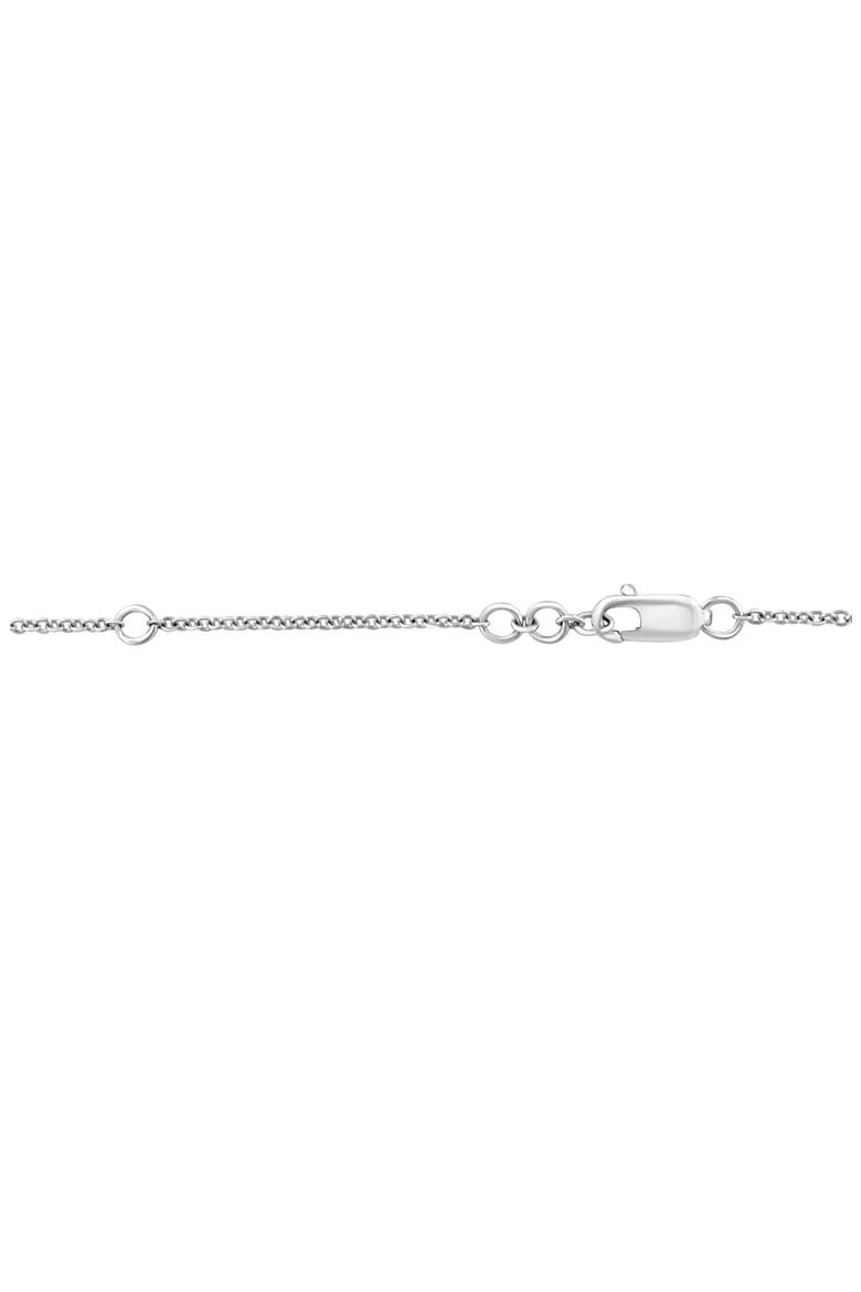 Sterling Silver Diamond Station Necklace, Alternate, color, SILVER