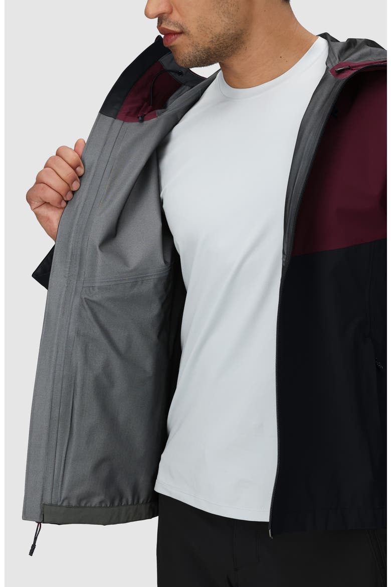 Foray 3L Waterproof Jacket, Alternate, color, WINTERBERRY/ BLACK