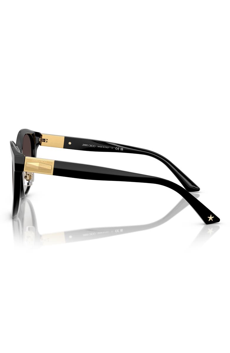 Jimmy Choo 55mm Phantos Sunglasses, Alternate, color, Black/Gradient