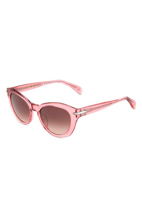 Rag & Bone 53mm Cat Eye Sunglasses In Pink