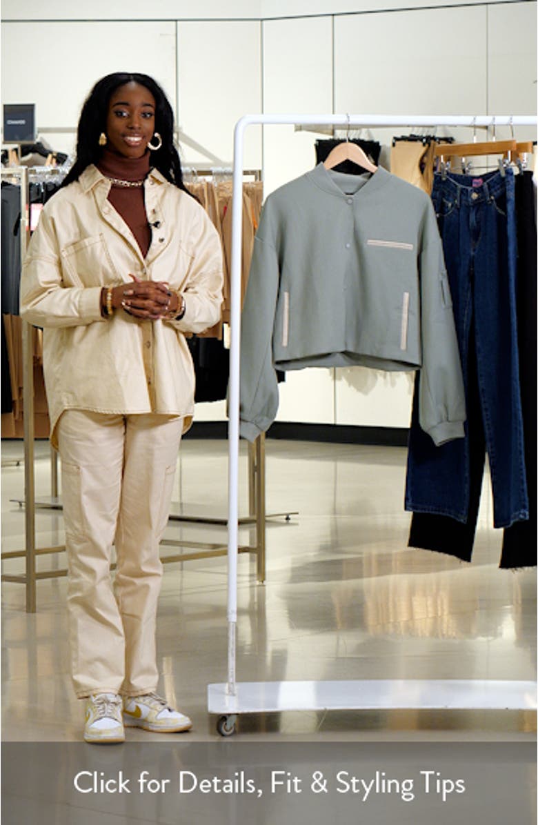 Crop Bomber Jacket, sales video thumbnail