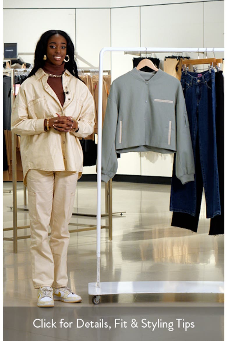 Crop Bomber Jacket video