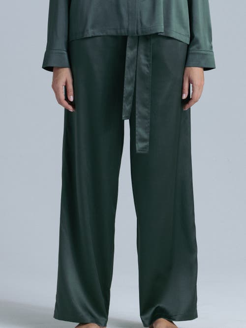 Alas Silk Pajama Pants In Green