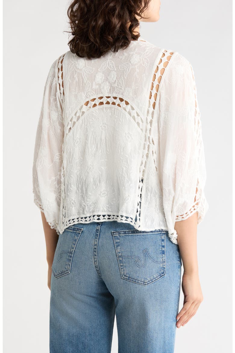 Lace Short Topper, Alternate, color, IVORY