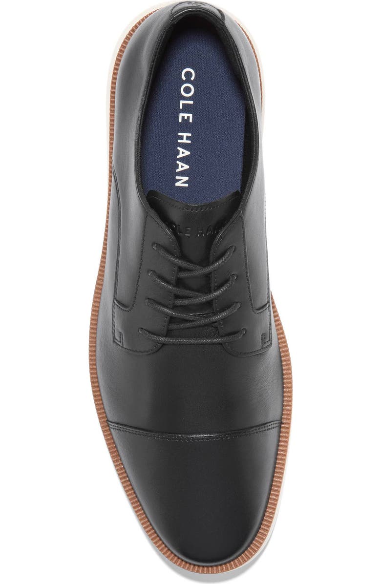 Cole Haan Davidson Grand Cap Toe Oxford Sneaker, Alternate, color, Black / Ivory