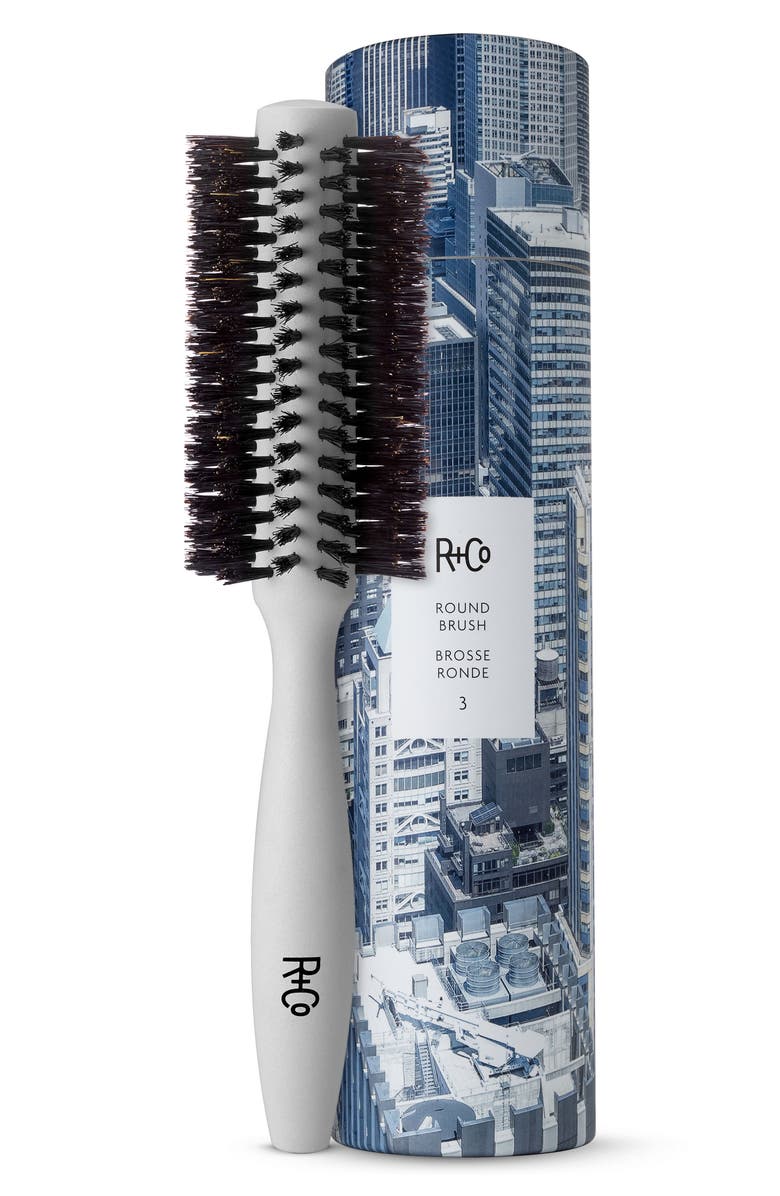 R+Co Medium Round Brush 3, Main, color, 