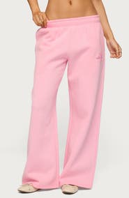 EDIKTED Keychain Embroidery Wide Leg Sweatpants