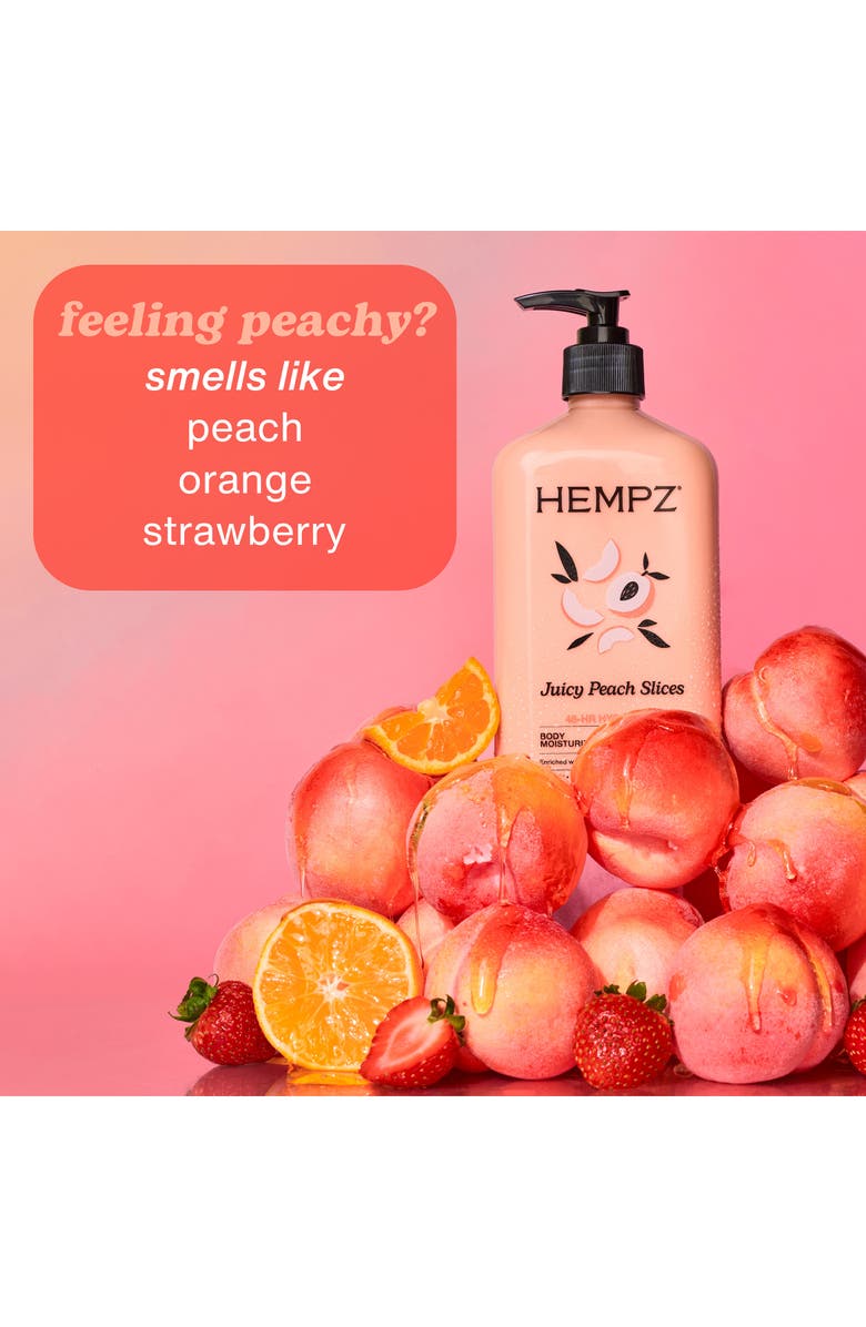 HEMPZ Juicy Peach Slices Body Moisturizer, Alternate, color, 