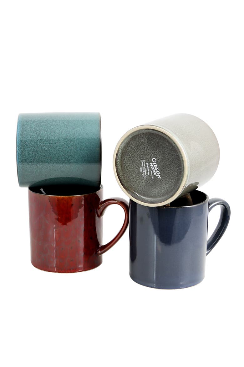 City Loft 20 oz. Mug Set, Set of 4, Alternate, color, Red