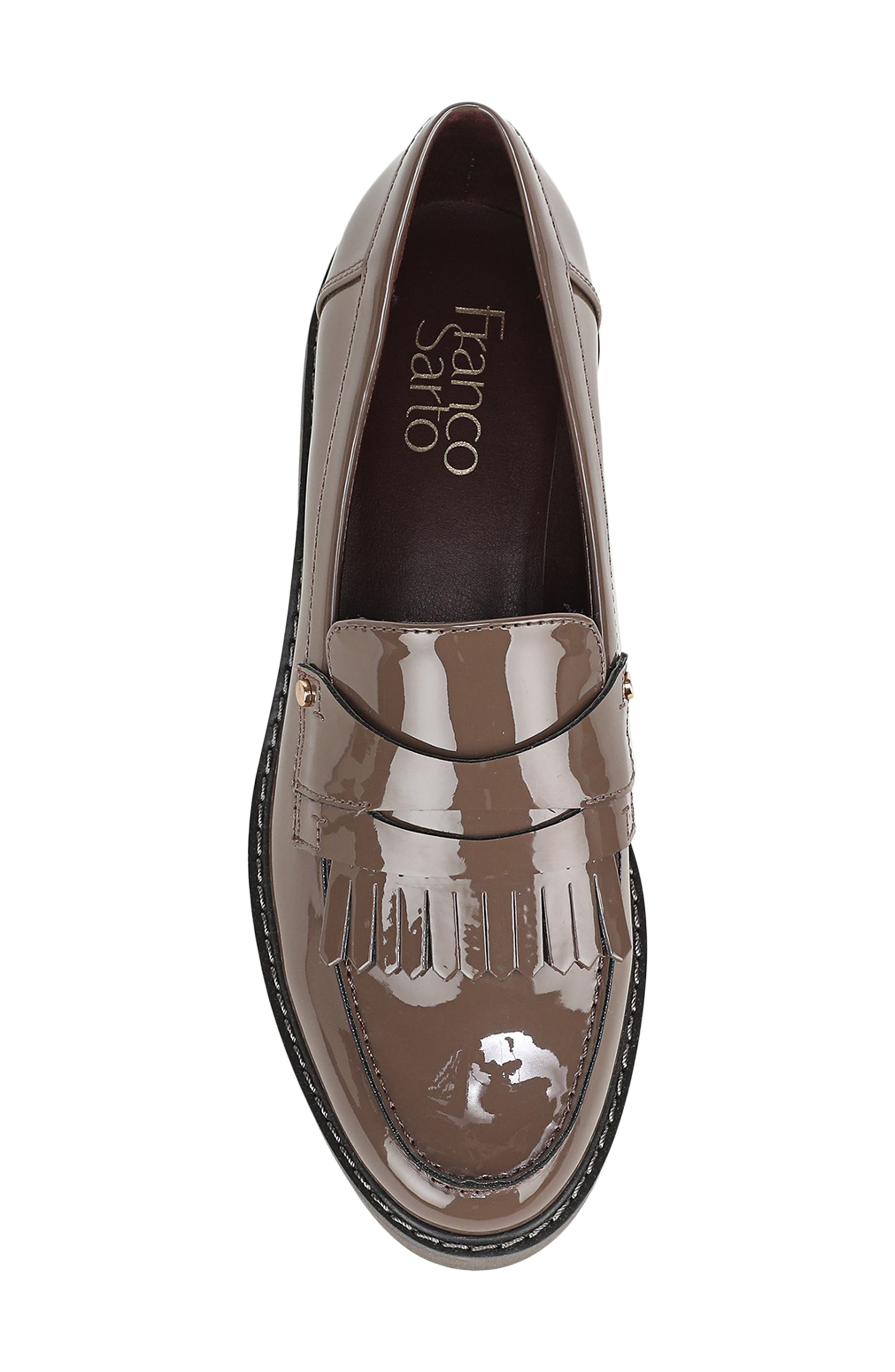 Calissa Faux Leather Loafer, Alternate, color, BROWN