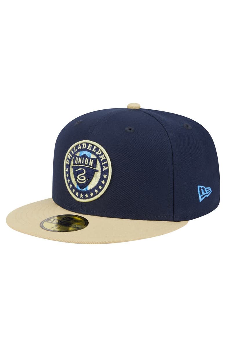New Era Men's New Era Navy Philadelphia Union 2025 Kickoff 59FIFTY Fitted Hat, Main, color, Navy