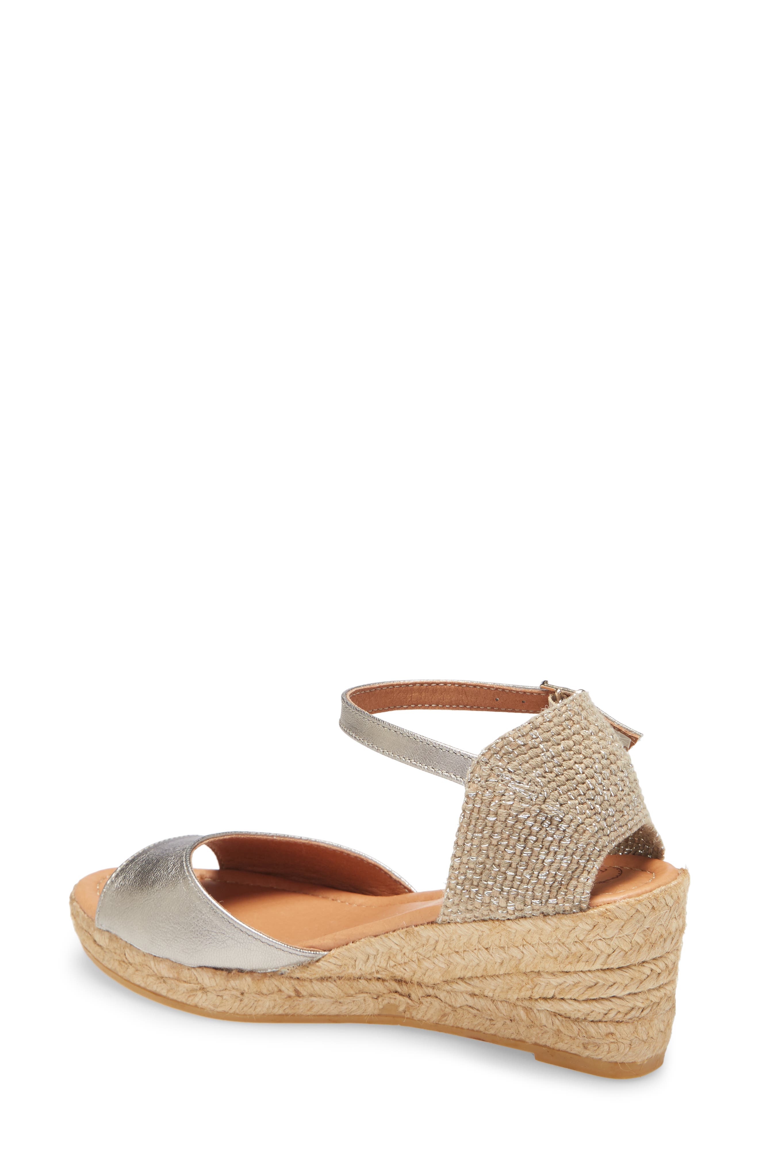 Llivia Wedge Sandal, Alternate, color, ACER LEATHER