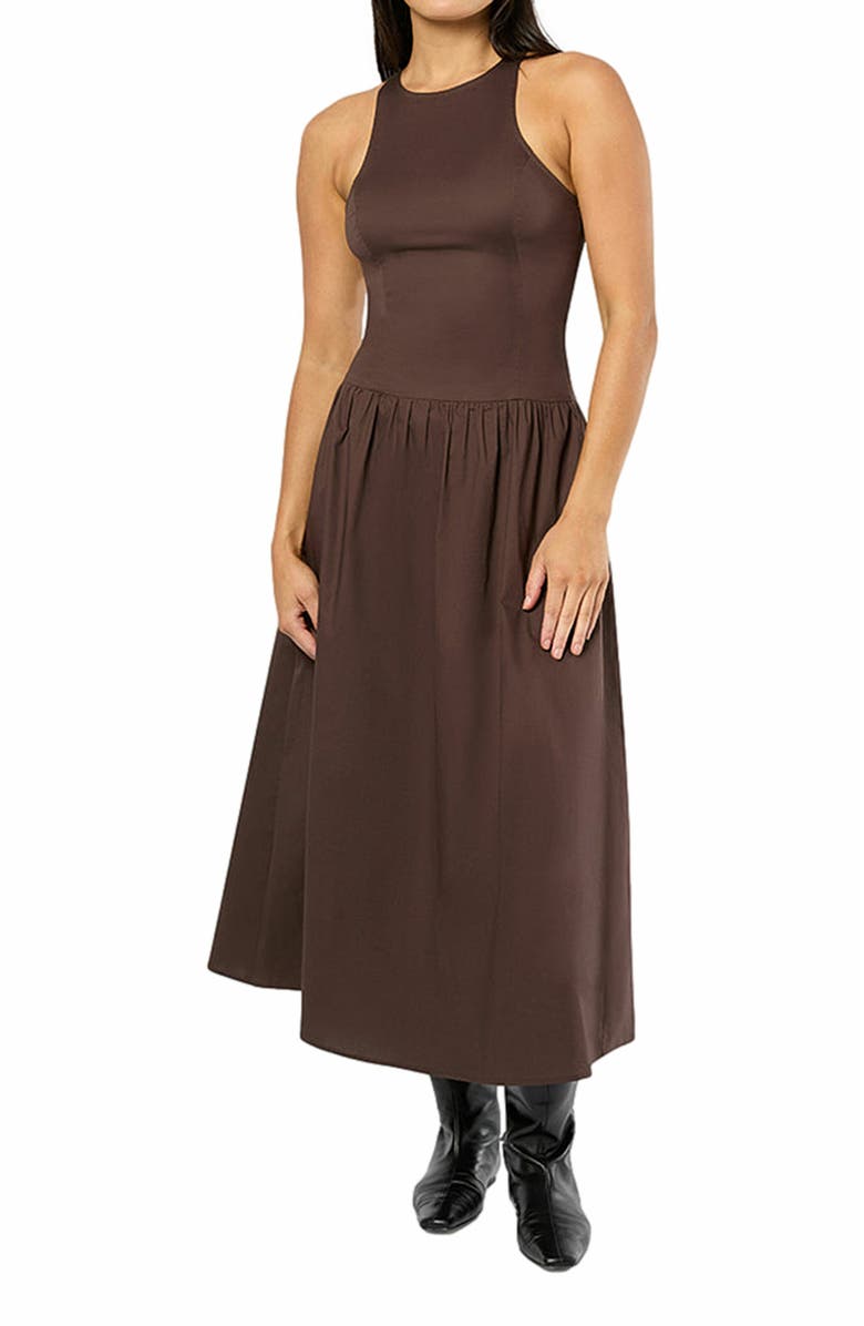 WeWoreWhat Halter Midi Dress, Main, color, 