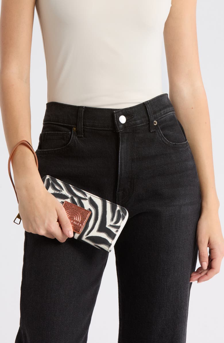 Kurt Geiger London Southbank Zip Wallet, Alternate, color, Charcoal