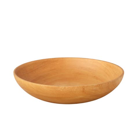 Kiln Mango  Wood Shallow Bowl