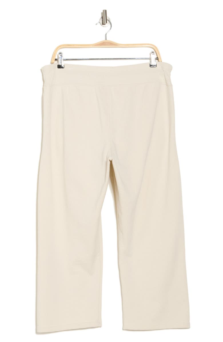 DKNY Mini Stud Logo Crop Pants, Alternate, color, Light City Khaki