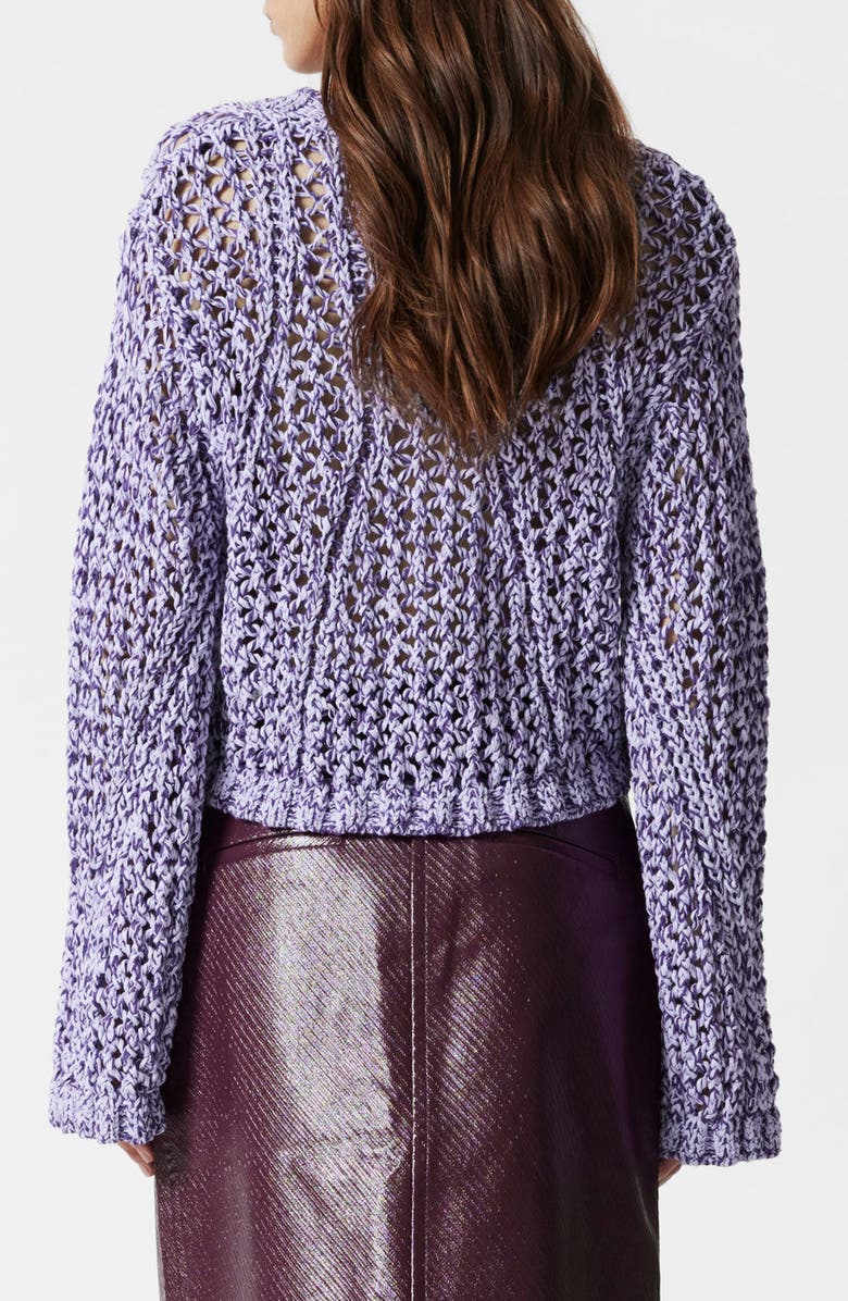 & Other Stories Tape Yarn Open Stitch Cotton Blend Sweater, Alternate, color,