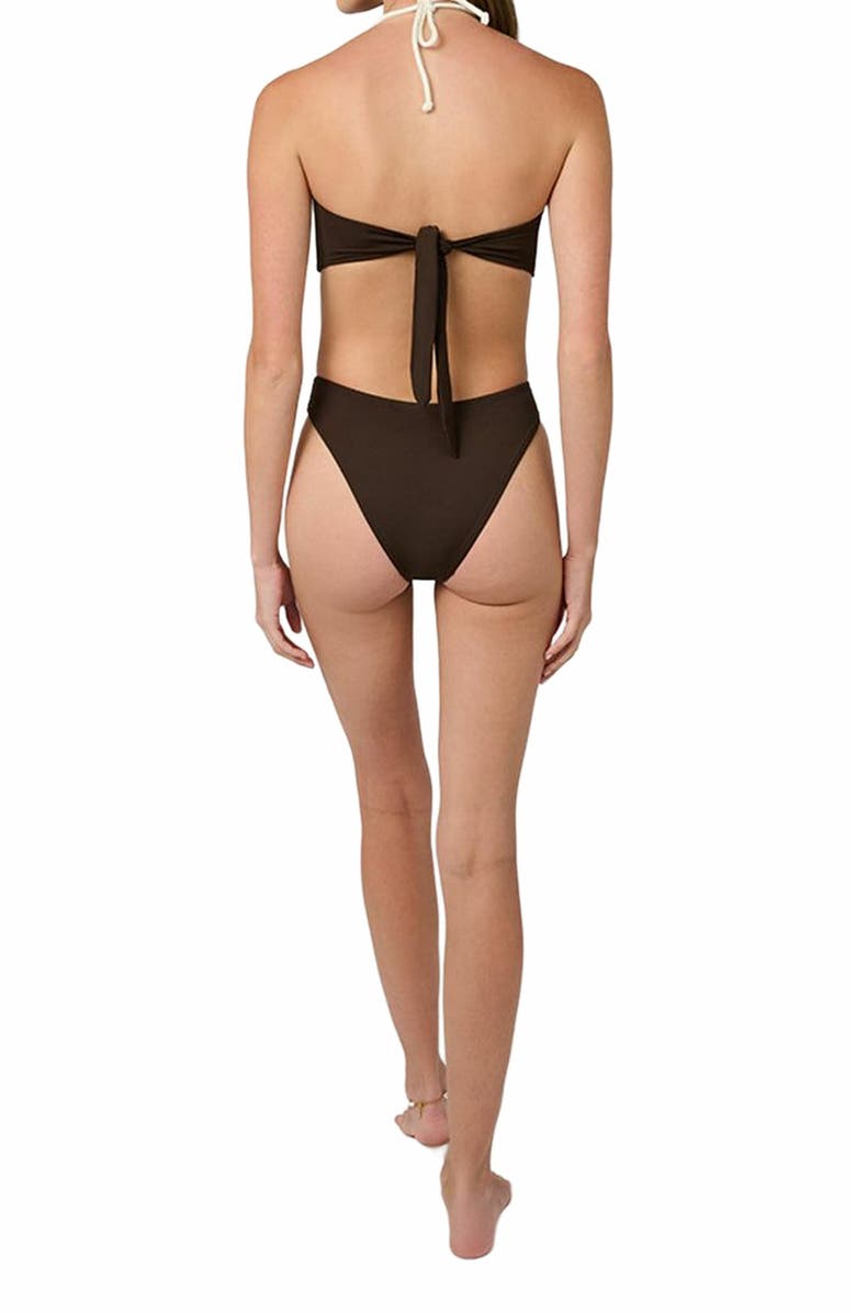 WeWoreWhat Classic Scoop Bottom, Alternate, color, Mahogany