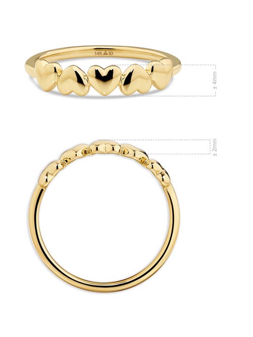 Devata Sweet Heart Ring In Gold