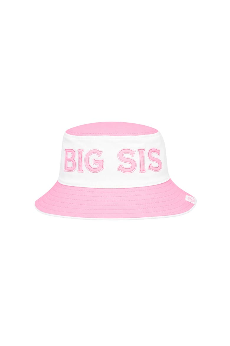 Big Sis Bucket Hat, Main, color, Pink/White