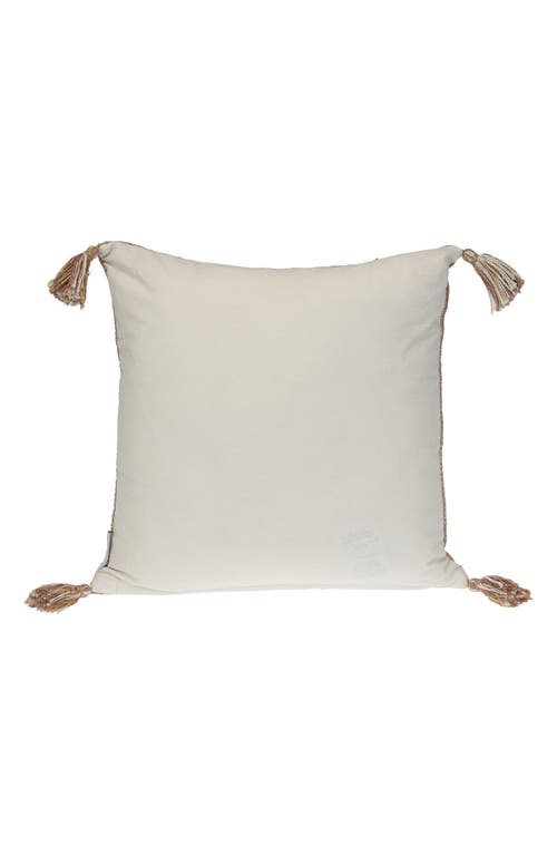 Parkland Collection Woven Cotton Accent Pillow In Brown