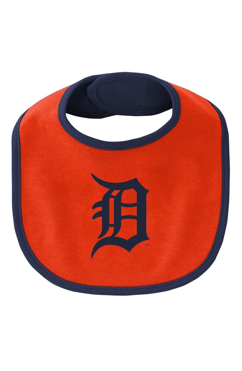 Outerstuff Newborn & Infant Navy Detroit Tigers Little Champ Three-Pack Bodysuit Bib & Booties Set, Alternate, color, Navy