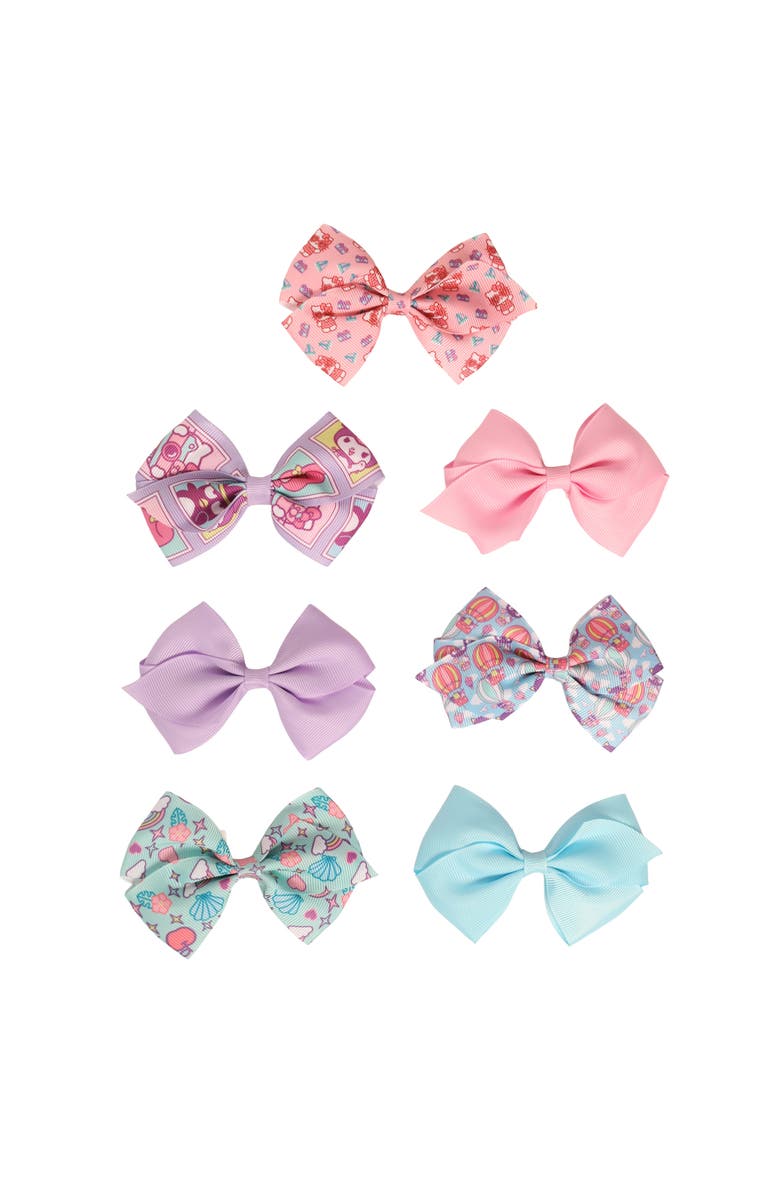 Hello Kitty Bows for Hair 7-Piece Set Sanrio Hair Accessories, Main, color, Multicolored