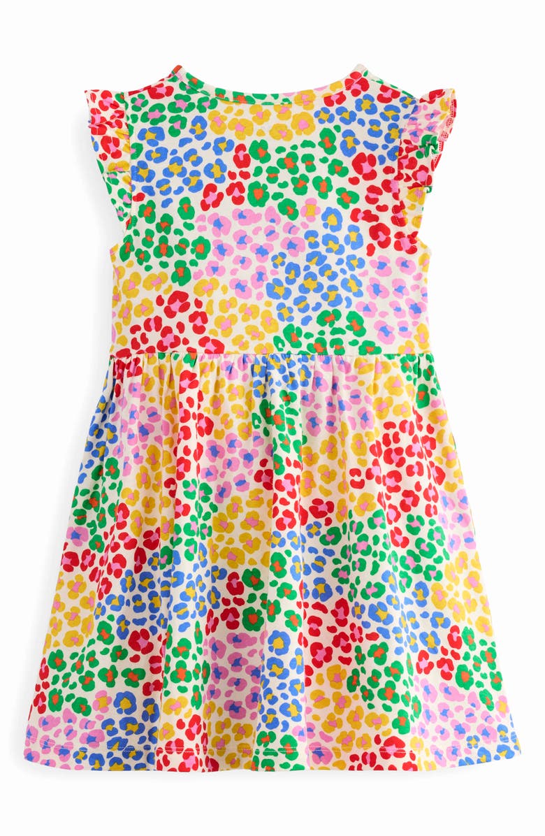 Mini Boden Kids' Posie Ruffle Cotton Jersey Dress, Alternate, color, 