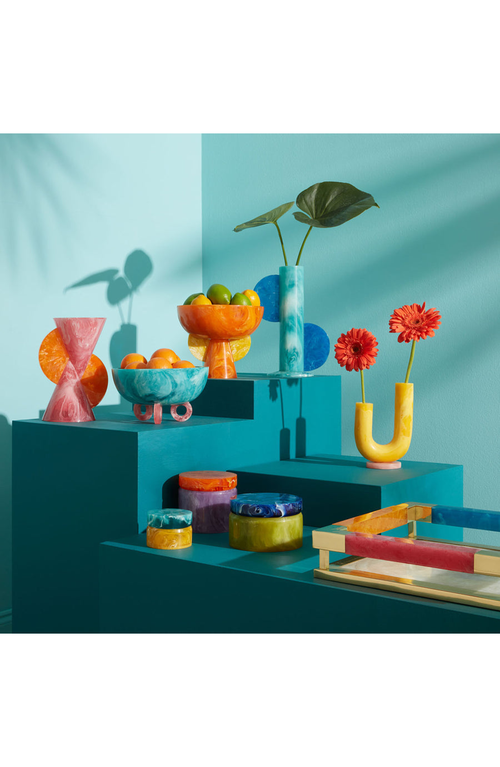 Jonathan Adler Como Cone Vase In Orange
